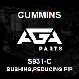 S931-C Cummins BUSHING,REDUCING PIPE | AGA Parts