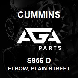 S956-D Cummins Elbow, Plain Street Pipe | AGA Parts