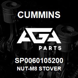 SP0060105200 Cummins NUT-M8 STOVER | AGA Parts