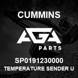 SP0191230000 Cummins TEMPERATURE SENDER UNIT | AGA Parts