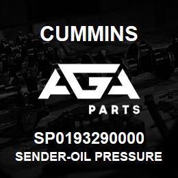 SP0193290000 Cummins SENDER-OIL PRESSURE | AGA Parts