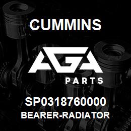 SP0318760000 Cummins BEARER-RADIATOR | AGA Parts