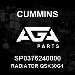 SP0376240000 Cummins RADIATOR QSK30G1 | AGA Parts