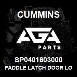 SP0401603000 Cummins PADDLE LATCH DOOR LOCK | AGA Parts