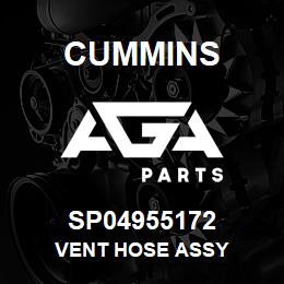 SP04955172 Cummins VENT HOSE ASSY | AGA Parts