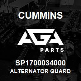 SP1700034000 Cummins ALTERNATOR GUARD | AGA Parts