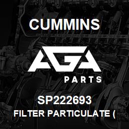 SP222693 Cummins FILTER PARTICULATE (DN65) | AGA Parts