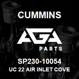 SP230-10054 Cummins UC 22 AIR INLET COVER | AGA Parts