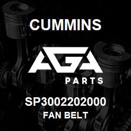 SP3002202000 Cummins FAN BELT | AGA Parts