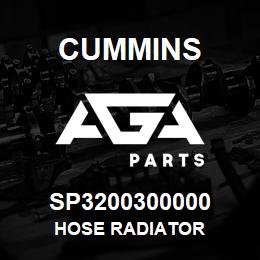 SP3200300000 Cummins HOSE RADIATOR | AGA Parts