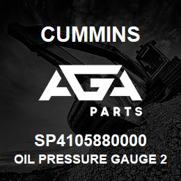 SP4105880000 Cummins OIL PRESSURE GAUGE 24V | AGA Parts