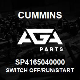 SP4165040000 Cummins SWITCH OFF/RUN/START | AGA Parts