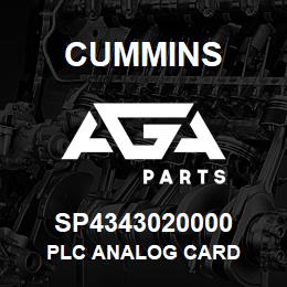 SP4343020000 Cummins PLC ANALOG CARD | AGA Parts