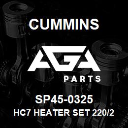 SP45-0325 Cummins HC7 HEATER SET 220/260V | AGA Parts