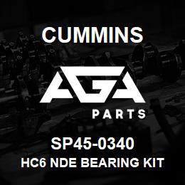 SP45-0340 Cummins HC6 NDE BEARING KIT | AGA Parts