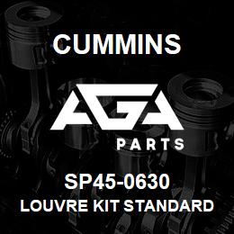 SP45-0630 Cummins LOUVRE KIT STANDARD ON MARINE | AGA Parts