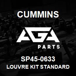 SP45-0633 Cummins LOUVRE KIT STANDARD ON MARINE | AGA Parts