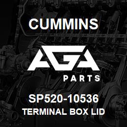 SP520-10536 Cummins TERMINAL BOX LID | AGA Parts