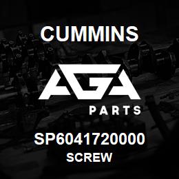 SP6041720000 Cummins SCREW | AGA Parts