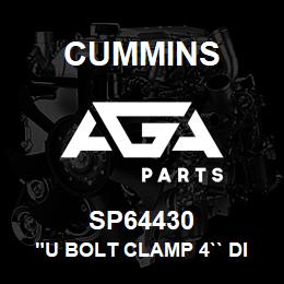 SP64430 Cummins "U BOLT CLAMP 4`` DIA.""" | AGA Parts