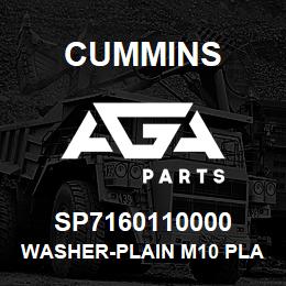 SP7160110000 Cummins WASHER-PLAIN M10 PLAIN | AGA Parts