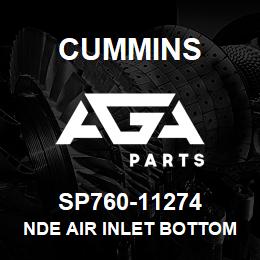 SP760-11274 Cummins NDE AIR INLET BOTTOM COVER PE734 | AGA Parts