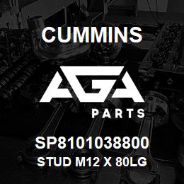 SP8101038800 Cummins STUD M12 X 80LG | AGA Parts