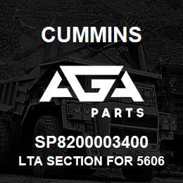 SP8200003400 Cummins LTA SECTION FOR 56064 | AGA Parts