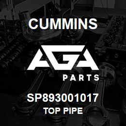 SP893001017 Cummins TOP PIPE | AGA Parts