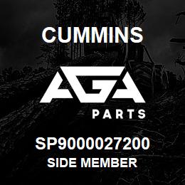 SP9000027200 Cummins SIDE MEMBER | AGA Parts