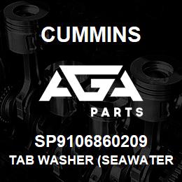 SP9106860209 Cummins TAB WASHER (SEAWATER PUMP) | AGA Parts