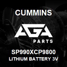 SP990XCP9800 Cummins LITHIUM BATTERY 3V | AGA Parts