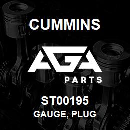 ST00195 Cummins GAUGE, PLUG | AGA Parts