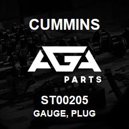 ST00205 Cummins GAUGE, PLUG | AGA Parts