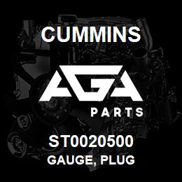 ST0020500 Cummins GAUGE, PLUG | AGA Parts