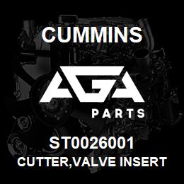 ST0026001 Cummins CUTTER,VALVE INSERT | AGA Parts