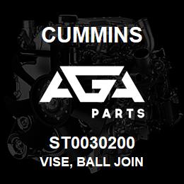 ST0030200 Cummins VISE, BALL JOIN | AGA Parts