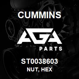 ST0038603 Cummins NUT, HEX | AGA Parts