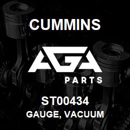 ST00434 Cummins GAUGE, VACUUM | AGA Parts