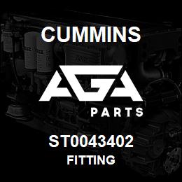 ST0043402 Cummins FITTING | AGA Parts