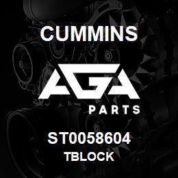 ST0058604 Cummins TBLOCK | AGA Parts