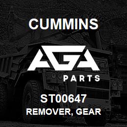 ST00647 Cummins REMOVER, GEAR | AGA Parts