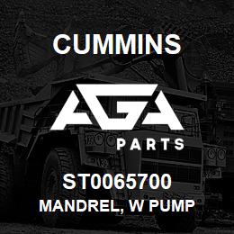 ST0065700 Cummins MANDREL, W PUMP | AGA Parts