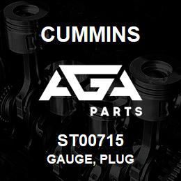 ST00715 Cummins GAUGE, PLUG | AGA Parts