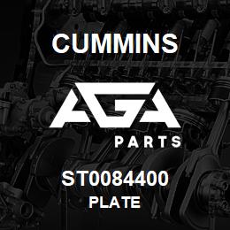 ST0084400 Cummins PLATE | AGA Parts