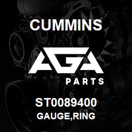 ST0089400 Cummins GAUGE,RING | AGA Parts