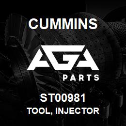 ST00981 Cummins TOOL, INJECTOR | AGA Parts