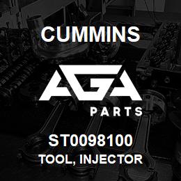 ST0098100 Cummins TOOL, INJECTOR | AGA Parts