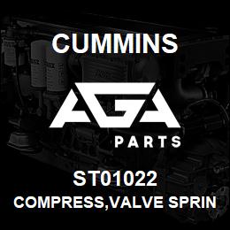 ST01022 Cummins COMPRESS,VALVE SPRING | AGA Parts