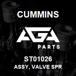 ST01026 Cummins ASSY, VALVE SPR | AGA Parts